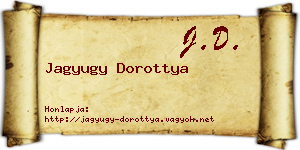 Jagyugy Dorottya névjegykártya